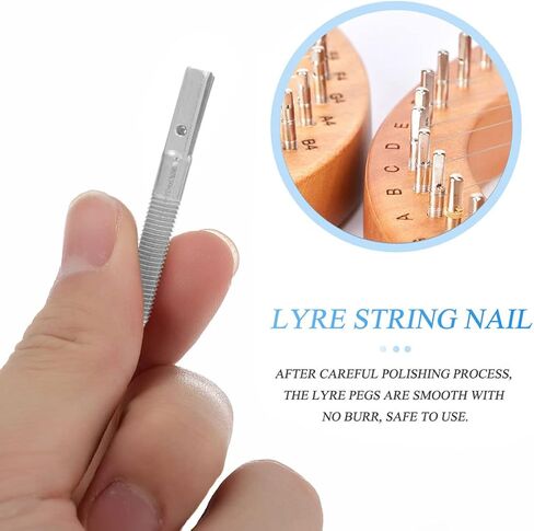 1 مجموعة Lyre سلاسل مجموعة كاملة مجموعة مفاتيح الربط Zither الوتد الجمالون قضيب ضبط دبوس للآلات الموسيقية in Saudi Arabia