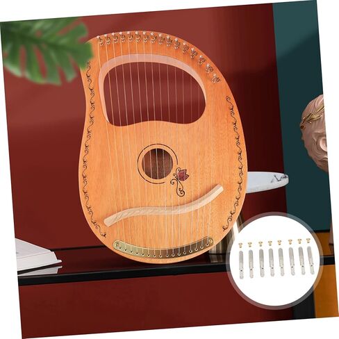 Totority 8 قطع Lyre Harp ضبط الوتد مجموعة المهنية Lyre سلسلة أوتاد استبدال المعادن الملحقات للآلات الموسيقية الوترية in Saudi Arabia