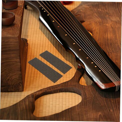 زوج واحد من سجادات الأرضية غير Guzheng من مادة PVC - زوج واحد من TOYANDONA لتصميم Guzheng ممتص للصدمات من أجل الثبات وسهل التنظيف باللون الأسود in Saudi Arabia