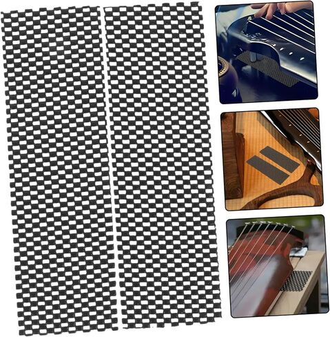 زوج واحد من سجادات الأرضية غير Guzheng من مادة PVC - زوج واحد من TOYANDONA لتصميم Guzheng ممتص للصدمات من أجل الثبات وسهل التنظيف باللون الأسود in Saudi Arabia