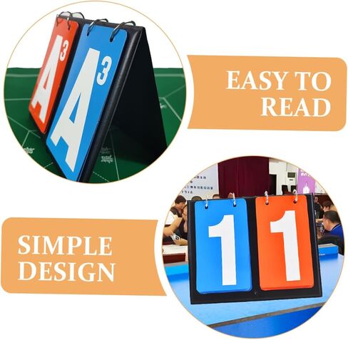 BESPORTBLE Portable Table Top Scoreboard for Sports Dual-Color Design Reusable Score Counter for Basketball Volleyball and Football Games in Saudi Arabia