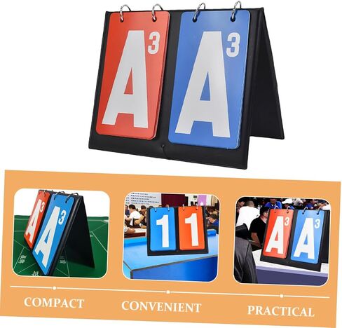 BESPORTBLE Portable Table Top Scoreboard for Sports Dual-Color Design Reusable Score Counter for Basketball Volleyball and Football Games in Saudi Arabia
