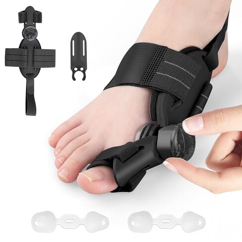 مصحح الورم للنساء والرجال إصبع القدم الكبير: إصلاح الورم قابل للتعديل لتخفيف آلام فصل إصبع القدم الكبير - جبيرة الورم العظمية مع مملس لمحاذاة أصابع القدم وتصحيح أروح القدم in Kuwait