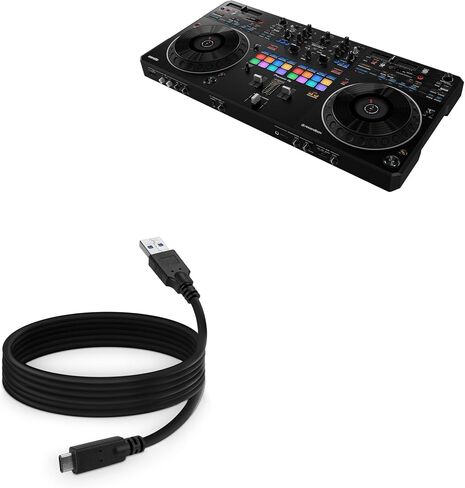 BoxWave Cable Compatible with Pioneer DJ DDJ-REV5 - DirectSync - USB 3.0 A to USB 3.1 Type C, USB C Charge and Sync Cable - 6ft - Black in Saudi Arabia