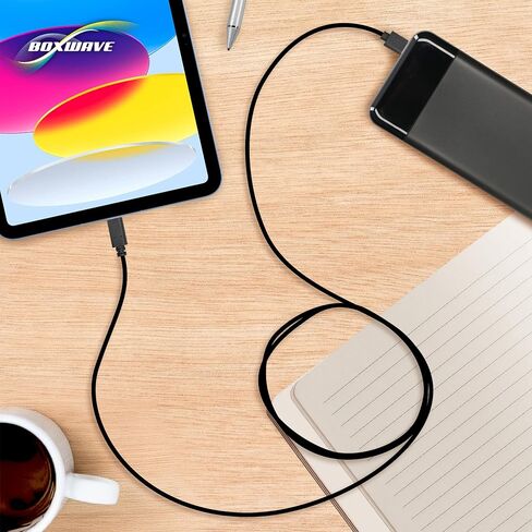 BoxWave Cable Compatible with Pioneer DJ DDJ-REV5 - DirectSync - USB 3.0 A to USB 3.1 Type C, USB C Charge and Sync Cable - 6ft - Black in Saudi Arabia