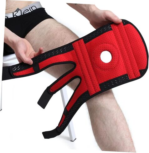 PartyKindom Sports Knee Pads Anti-Slip Support Sleeves for Mountaineering Large Size 23 * 57.5CM for Weight Over 75KG Breathable Knee Protectors for Hiking and Cycling in Saudi Arabia