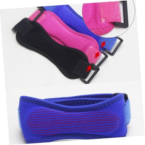 PartyKindom 2pcs Patellar Pad Strap Brace Basketball Bands Basketball Pads Cushion Breathable Pad Support Sleeve Blue in Saudi Arabia