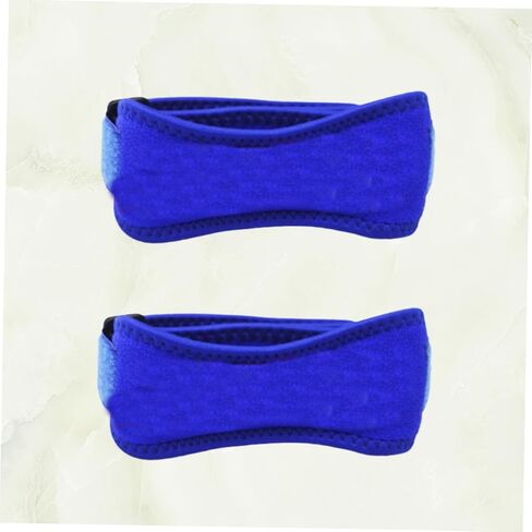 PartyKindom 2pcs Patellar Pad Strap Brace Basketball Bands Basketball Pads Cushion Breathable Pad Support Sleeve Blue in Saudi Arabia