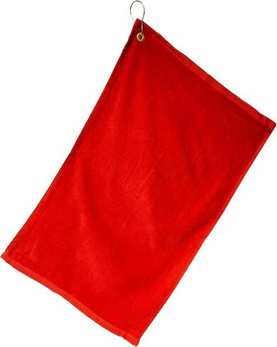 Cotton Golf Bag Towel with Clip (Red) in Saudi Arabia