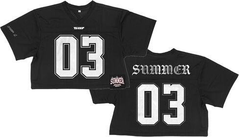 جيرسي صيفي للسيدات من Summer Walker، قميص رسمي لجولة Merch Crop Tour in Saudi Arabia
