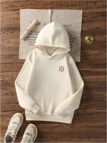 Girl's Bow Graphic Cute Hoodies Long Sleeve Hooded Pullover Sweatshirts Fall Outfits in Saudi Arabia
