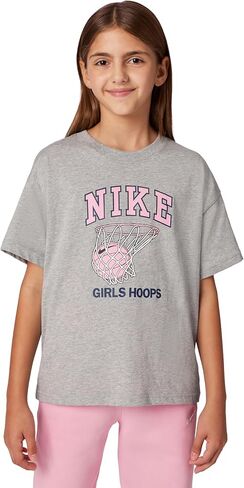 Nike Girls' Sportswear Club Basketball Hoop Boyfriend T-Shirt in Saudi Arabia