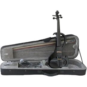 مجموعة كمان احترافية كمان كهربائي احترافي أسود 4/4 أداة أداء in Kuwait