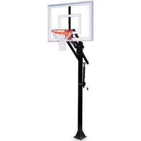 First Team Jam II-BP Steel-Acrylic In Ground Adjustable Basketball System44; Orange in Saudi Arabia