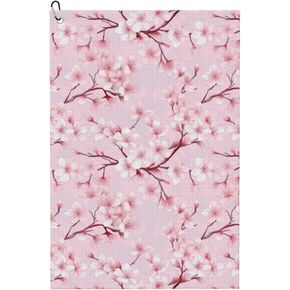 منشفة جولف مموهة من الألياف الدقيقة مع مشبك حلقة تسلق، قطعة قماش تنظيف مضحكة لكرات الجولف والنوادي، هدية للنساء والرجال، ولاعبي الجولف، والأب، والجد، وإكسسوارات الحقائب مقاس 40.64 سم × 60.96 سم - وردي مموه in Kuwait