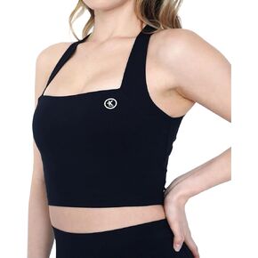 KIMITH Women’s Criss-Cross Back Sports Bra – Padded Medium Impact Workout Crop Tank for Gym & Yoga in Saudi Arabia