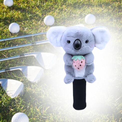 Koala Golf Headcover Golf Club Cover for Drivers Hybrid,Funny,Cartoon,Golf Gift,Golf Accessories Lovely Plush in Saudi Arabia