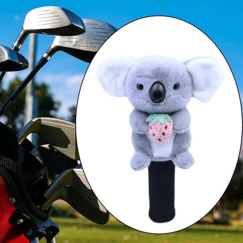 Koala Golf Headcover Golf Club Cover for Drivers Hybrid,Funny,Cartoon,Golf Gift,Golf Accessories Lovely Plush in Saudi Arabia