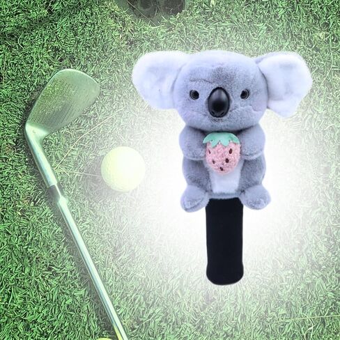 Koala Golf Headcover Golf Club Cover for Drivers Hybrid,Funny,Cartoon,Golf Gift,Golf Accessories Lovely Plush in Saudi Arabia
