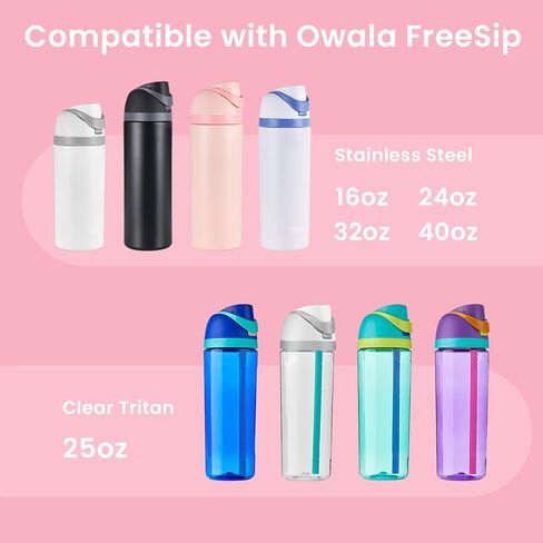 Replacement Lid for Owala Freesip Water Bottle, One Button Water Bottle Top Lid Compatible with Owala Cap 16oz 24oz 32oz 40oz, BPA-Free in Saudi Arabia