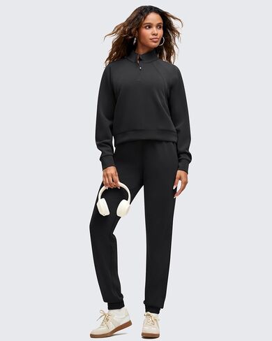 G4Free Smoofit Modal Soft Women's Joggers Inner Drawstring Sweatpants Casual Pants with Pockets Cinch Bottom in Saudi Arabia