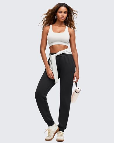 G4Free Smoofit Modal Soft Women's Joggers Inner Drawstring Sweatpants Casual Pants with Pockets Cinch Bottom in Saudi Arabia