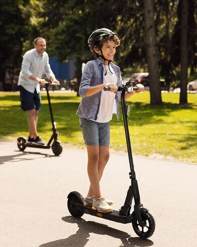 Electric Scooter 500W Peak Motor, 12 Miles Range & 15 MPH, 8" Flat-Free Tires, UL Certified, Foldable Electric Scooter for Adults, Teens and Big Kids in Saudi Arabia