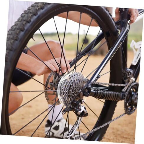 Kisangel 2Pcs Bike Flywheel Cover Durable Spoke Protector for Mountain Bikes Prevents Chain Misalignment Easy Installation Essential Bike Accessory for Cyclists in Saudi Arabia
