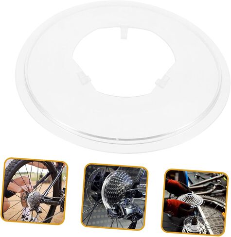 Kisangel 2Pcs Bike Flywheel Cover Durable Spoke Protector for Mountain Bikes Prevents Chain Misalignment Easy Installation Essential Bike Accessory for Cyclists in Saudi Arabia