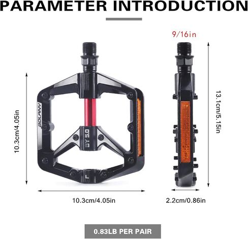 Road Bicycle Pedals, Bike Pedals, Road Bike Pedals, Mountain Bike Pedals, Lightweight, Universal Compatibility 9/16", Sealed Bearings, Waterproof Protection in Saudi Arabia