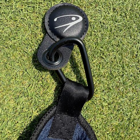 Magnetic Golf Towel for Cart or Clubs – Super-Absorbent Waffle Microfiber, Quick-Dry Design with Strong Magnet & Clip, 18x18 (Navy Blue) in Saudi Arabia