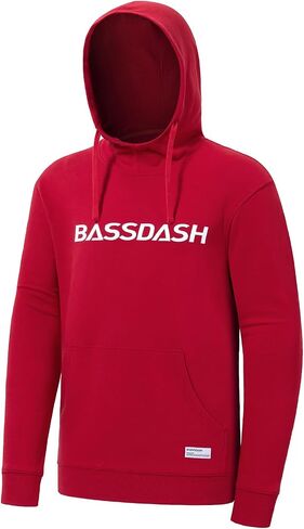 BASSDASH Mens Cotton Hoodie Long Sleeve Pullover Hooded Casual Drawstring Warm Sweatshirt with Kangaroo Pocket in Saudi Arabia
