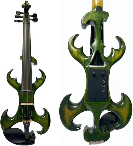 Professional Violin Set 4/4 5 String Green Electric Violin Solid Wood Instrument in Saudi Arabia
