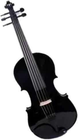 Professional Violin Set Black 5 String Electric Violin 4/4 Instrument Performance in Saudi Arabia