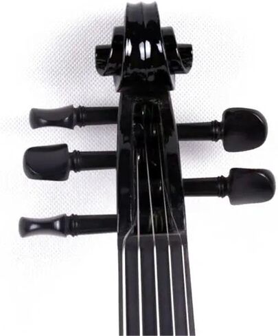 Professional Violin Set Black 5 String Electric Violin 4/4 Instrument Performance in Saudi Arabia