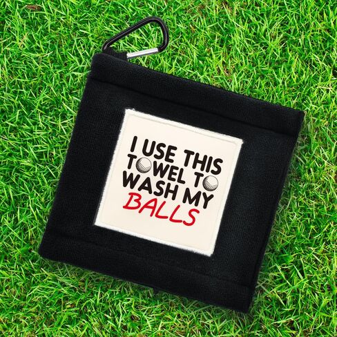 I Use This Towel to Wash My Balls Mini Pocket Golf Towel, Absorbent Golf Towels with Clip, Birthday Thank You Gifts for Golfer Lover Boss BFF Leader Supervisor Coworkers Family Friends in Saudi Arabia