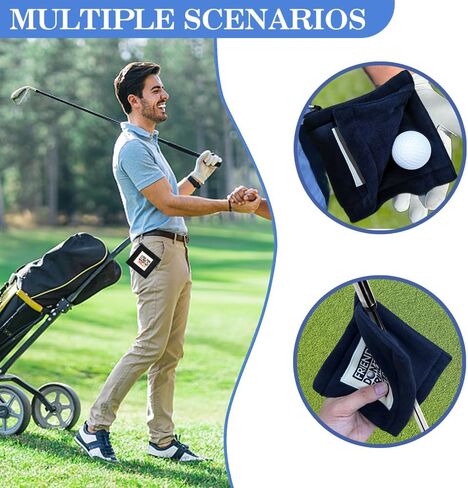 I Use This Towel to Wash My Balls Mini Pocket Golf Towel, Absorbent Golf Towels with Clip, Birthday Thank You Gifts for Golfer Lover Boss BFF Leader Supervisor Coworkers Family Friends in Saudi Arabia