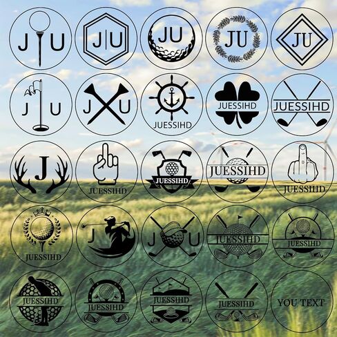 Custom Golf Ball Marker Personalized Golf Ball Stamper Markers with Your Logo Name Monogram, Quick-Dry Self-Inking Marking Golfs Tool Accessories for Men Gifts in Saudi Arabia