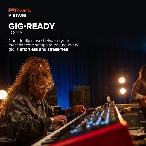Roland V-STAGE 76 | Premium 76-Key Semi-Weighted Digital Keyboard | Ideal for Synth-Focused Players | Four Independent Sound Engines | Advanced Modeling Technology & Sound Customization in Saudi Arabia
