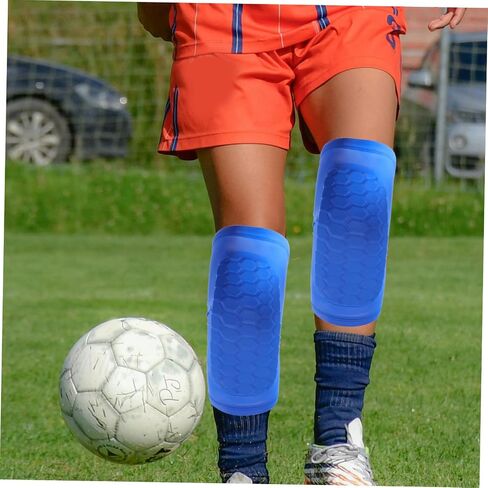 Toyvian Football Shin Guards Honeycomb Padding Soccer Shin Pads Protection for Men Women Boys and Girls Breathable Impact Resistant in Saudi Arabia