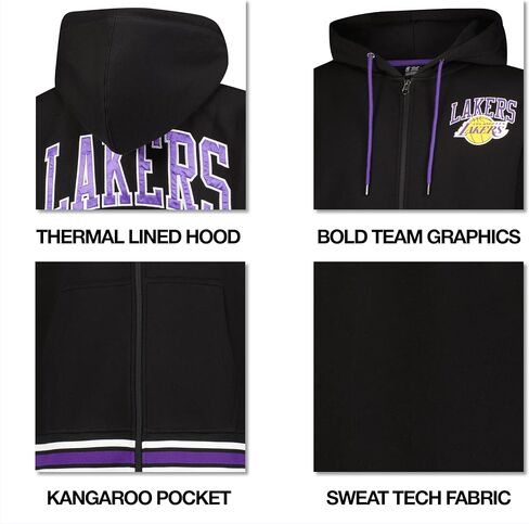 Ultra Game Adults NBA Official Super Soft MVP Full Zip Hoodie Jacket, San Antonio Spurs, Team Color, Large in Saudi Arabia