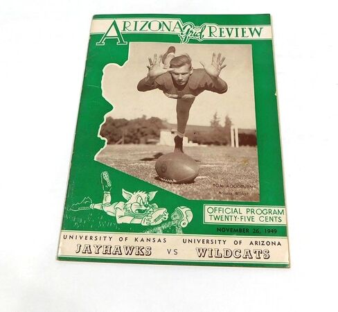 1949 Kansas at Arizona College Football Program 11-26-49 - College Programs in Saudi Arabia