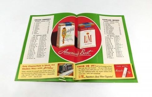1955 Cleveland Browns at Chicago Cardinals NFL Football Program 10-30-55 - NFL Programs in Saudi Arabia