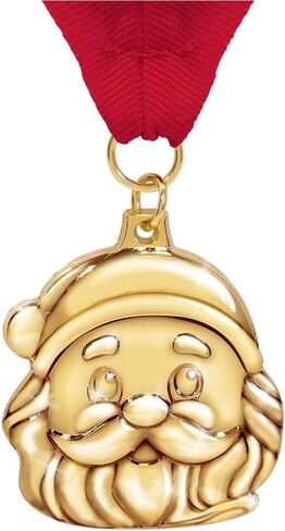 Santa Medals 10 Pack – 2" Gold Holiday Award Medals for Christmas Parties, Winter Events, Holiday Awards, Christmas Game Prizes, and Holiday Contests in Saudi Arabia