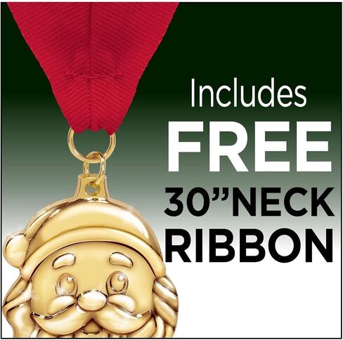 Santa Medals 10 Pack – 2" Gold Holiday Award Medals for Christmas Parties, Winter Events, Holiday Awards, Christmas Game Prizes, and Holiday Contests in Saudi Arabia