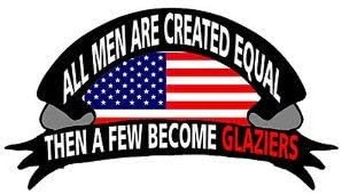 3 Pack - A Few Become A Glazier Sticker - Sticker Graphic - Waterproof - Fade Resistant Die Cut in Saudi Arabia