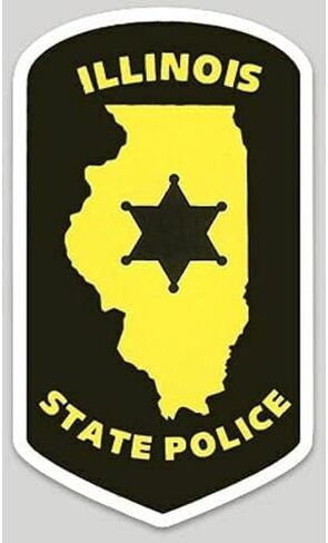 Kramer sticker's shop 4 Inch Illinois State Police Trooper Highway Patrol Sticker for Car Vinyl Decal Window Truck Window Car Bumper Sticker Laptop Decal Motorcycle Helmet in Saudi Arabia
