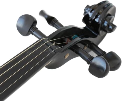 مجموعة كمان احترافية كمان كهربائي احترافي أسود 4/4 أداة أداء in Kuwait