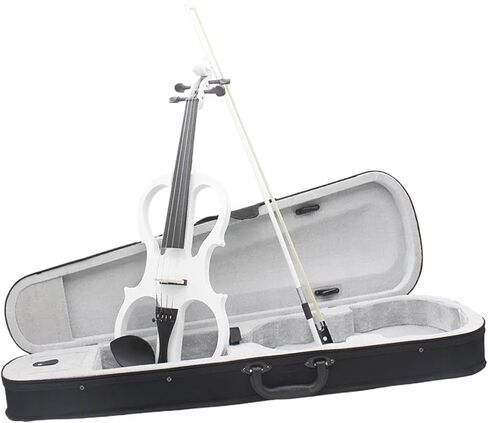 مجموعة كمان احترافية للعب 4/4 كمان كهربائي للكبار المبتدئين لوحة جانبية من خشب القيقب in Kuwait