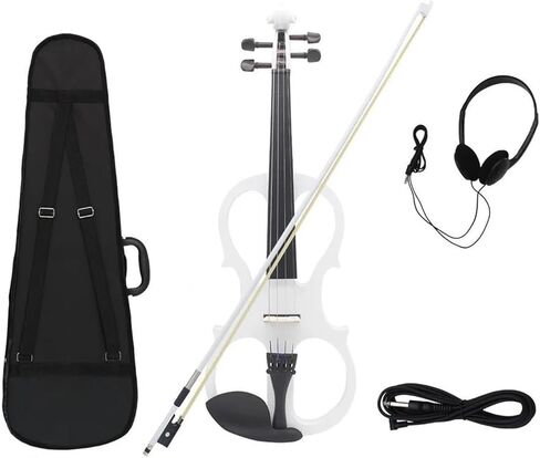 مجموعة كمان احترافية للعب 4/4 كمان كهربائي للكبار المبتدئين لوحة جانبية من خشب القيقب in Kuwait